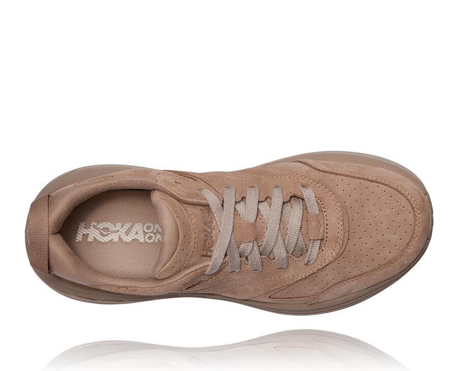 Tenis Corrida Hoka One One Feminino Cinzentas - Bondi L Suede - 485-OXZLPS